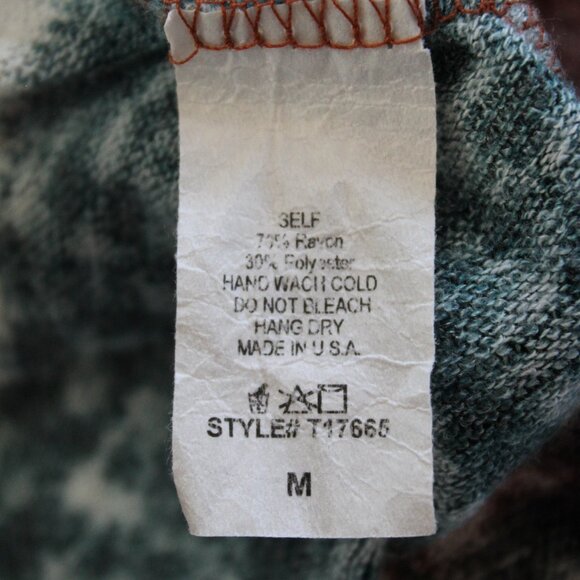 White Birch Multicolored Striped Cardigan Sz Medium - Picture 8 of 8